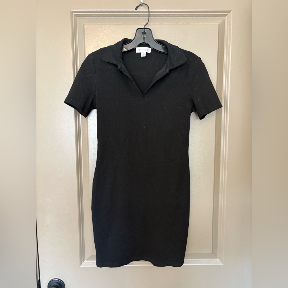 She + Sky Black Dress